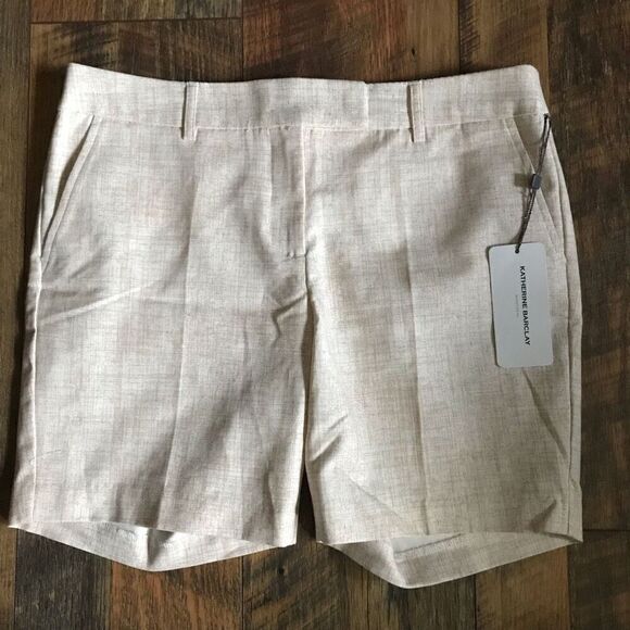 Katherine Barclay Montreal Shorts SZ 6 walking shorts New with tags beige - Picture 1 of 4